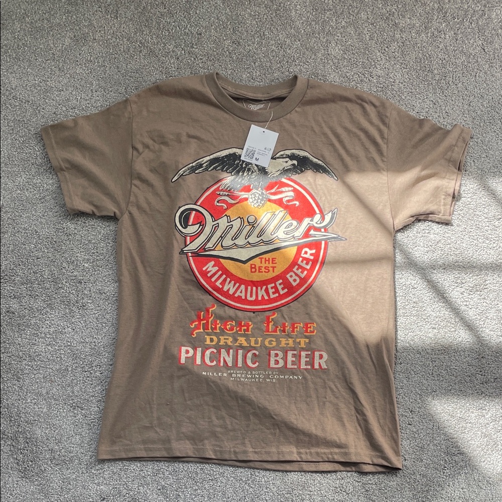 Forever 21 Brown Oversized Western Tee